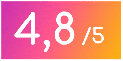 Note de satisfaction Wudo | Formation : 4,8/5