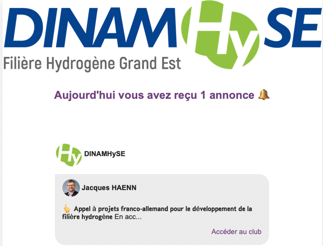Exemple notification plateforme communautaire Wudo