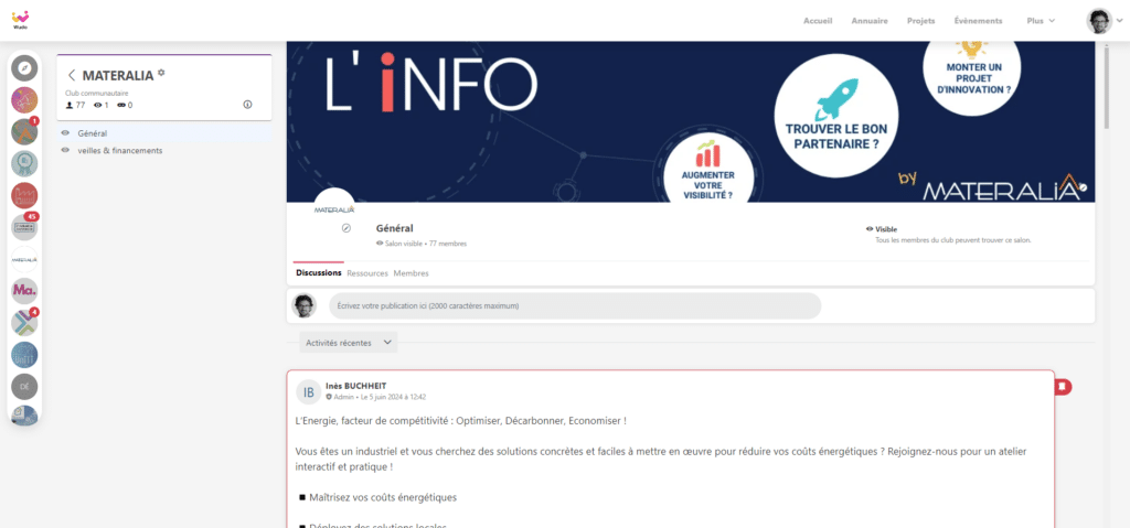 Plateforme Wudo - Groupe communautaire MATERALIA